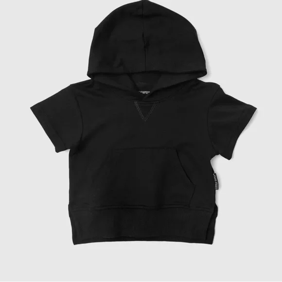 Little Bipsy Black Hoodie and Twill Cargo Pants Set 12-18 month NWT - Picture 5 of 13